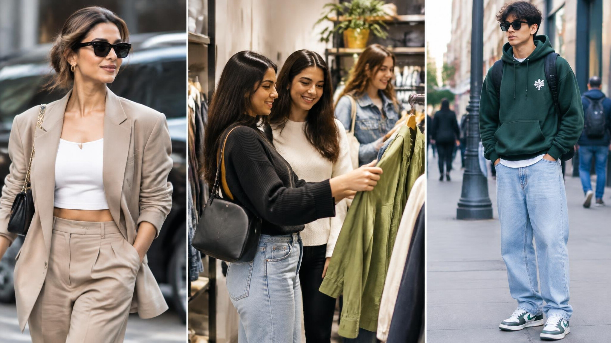 celebrity wearing trendy outfit