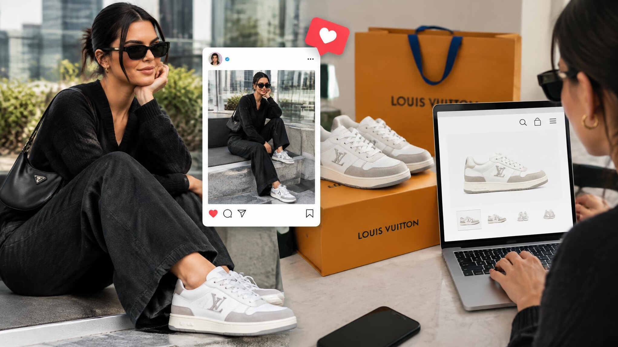 celebrity wearing sneakers