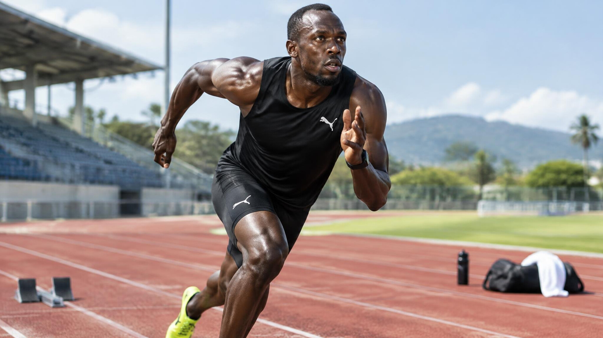 famous athlete training
