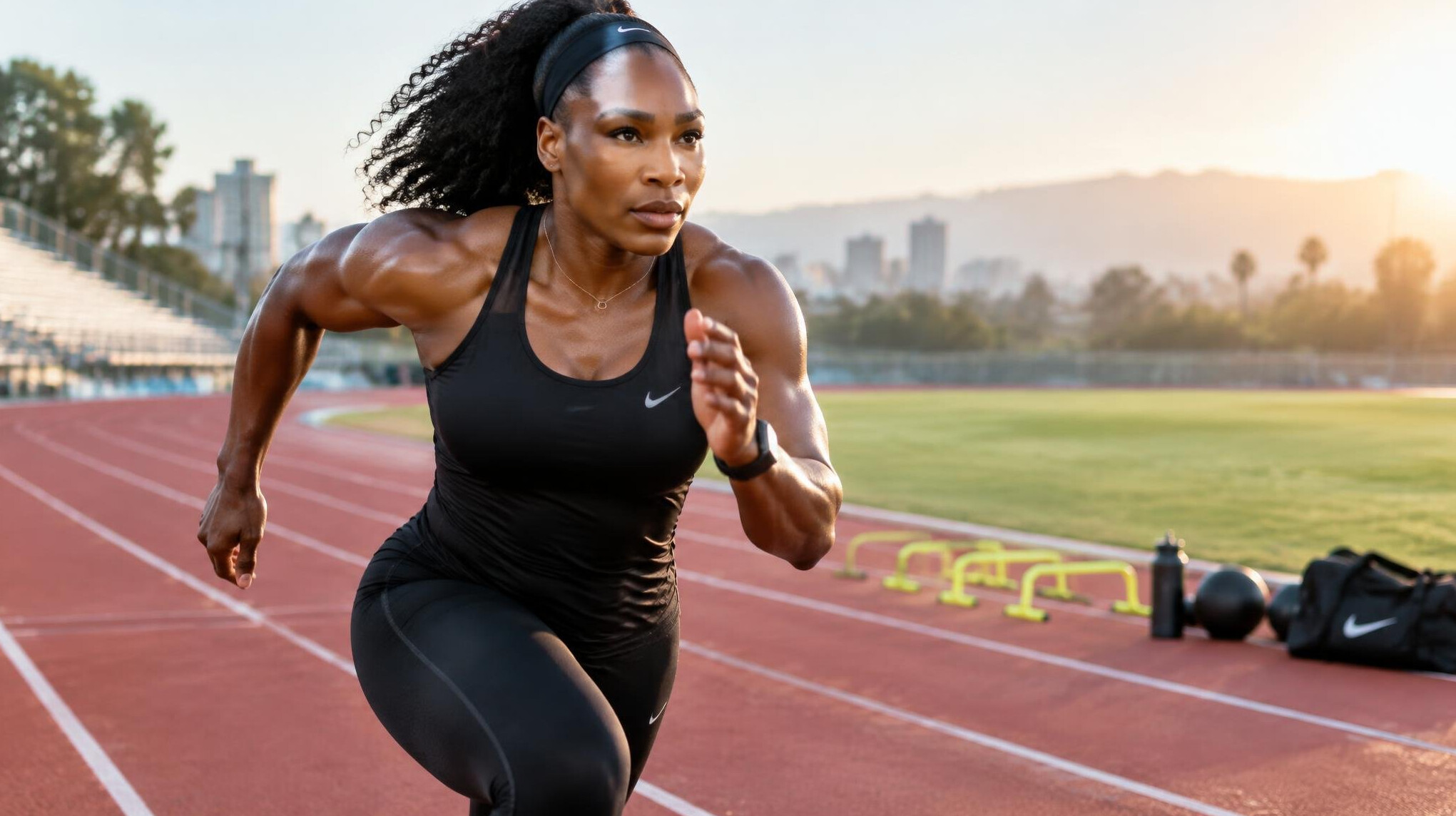 famous athlete training